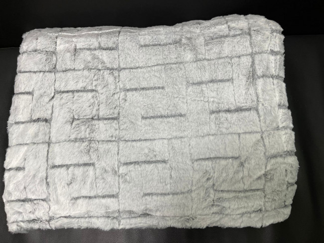 Плед Меховой КРОЛИК УЗОР 1.5 спальный в ассортименте PLKRU