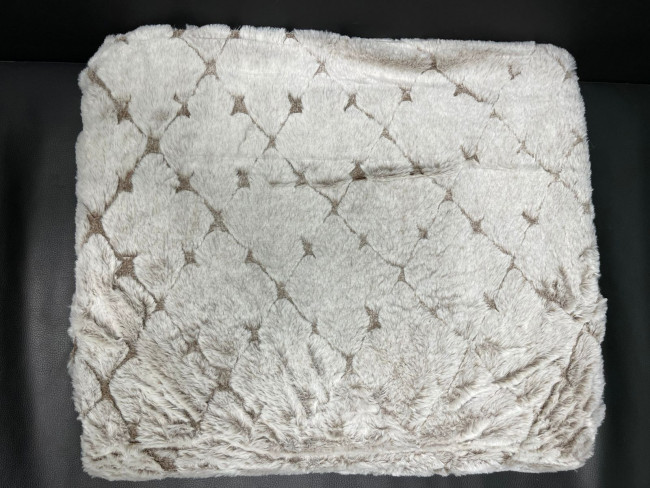 Плед Меховой КРОЛИК УЗОР 1.5 спальный в ассортименте PLKRU