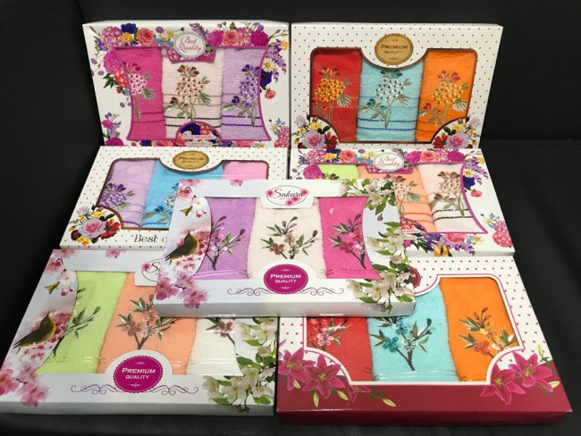 Набор кухонных полотенец ВЕСНА махра 3шт. 30х50 Набор кухонных полотенец ВЕСНА махра 3шт. 30х50