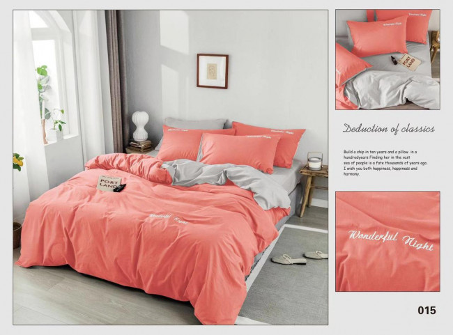 КПБ Alanna Vega однотонный с вышивкой AVOV017 КПБ Alanna Vega однотонный с вышивкой AVOV017