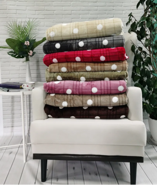 Плед плюшевый ГОРОХ - PLGO