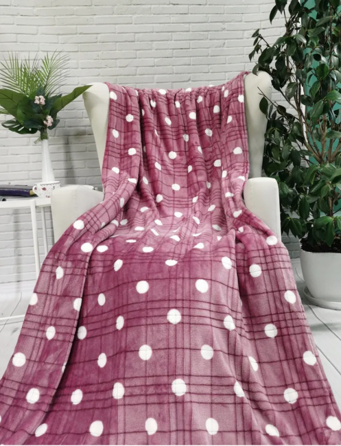 Плед плюшевый ГОРОХ - PLGO