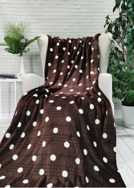 Плед плюшевый ГОРОХ - PLGO