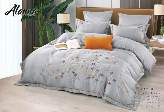 КПБ Alanna однотонный Бабочки ALAOB04