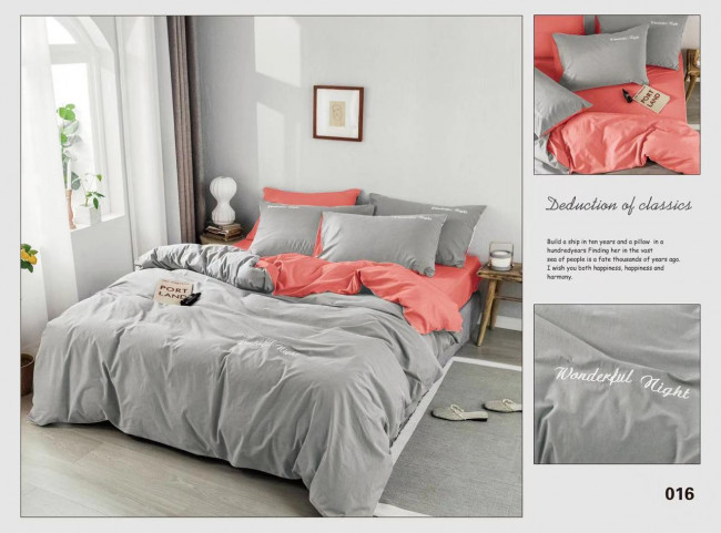 КПБ Alanna Vega однотонный с вышивкой AVOV018