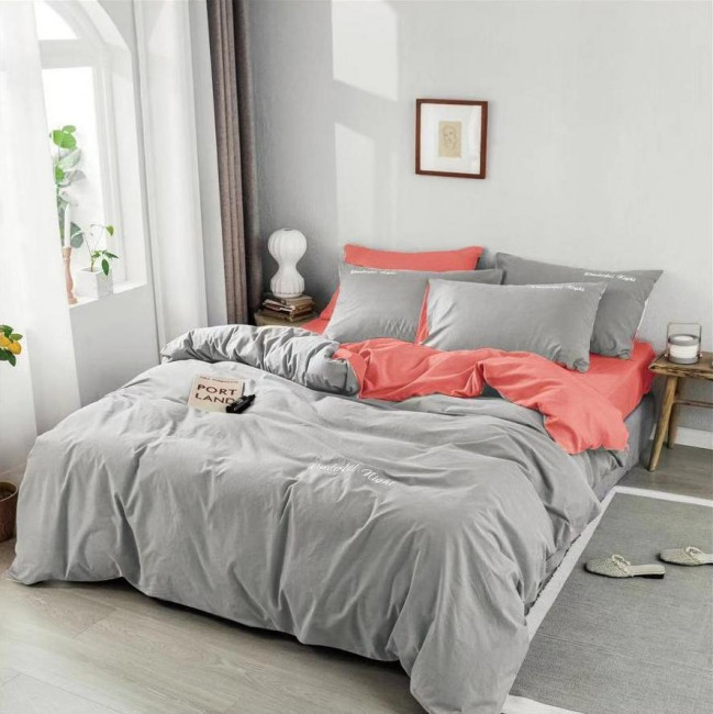 КПБ Alanna Vega однотонный с вышивкой AVOV018