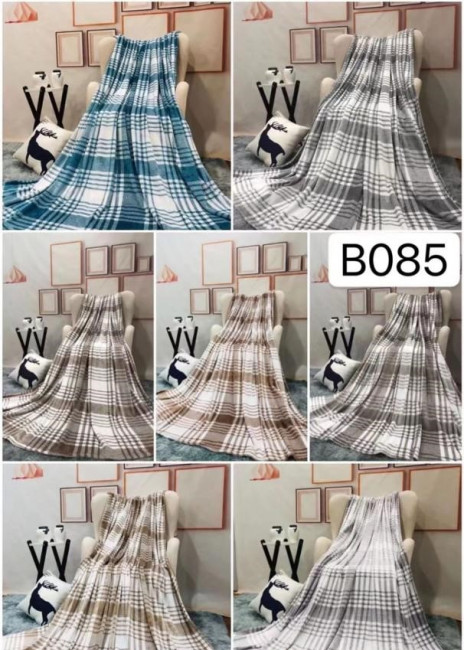 Плед плюшевый КЛЕТКА PLKL (B085)