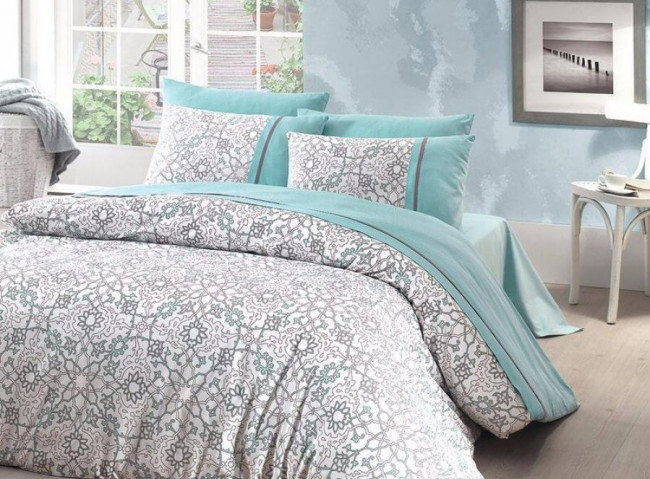 Постельное бельё First Choice Ranforce Bearriz Turkuaz Постельное бельё First Choice Ranforce Bearriz Turkuaz