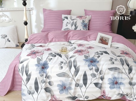 КПБ Boris Двусторонний Страйп-сатин BORDSS030