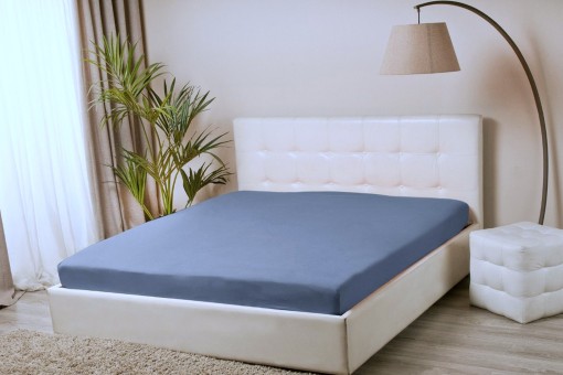 Простыня Tencel на резинке Мерцана (Серо-голубой) PRORT19 Простыня Tencel на резинке Мерцана (Серо-голубой) PRORT19