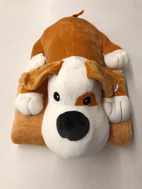 Плед с игрушкой Собака PLIGS