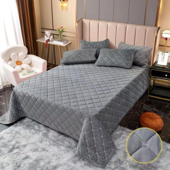 Покрывало Велюровое Н POVH009 Серый Покрывало Велюровое Н POVH009 Серый