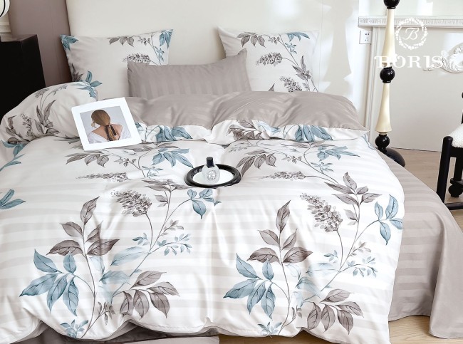 КПБ Boris Двусторонний Страйп-сатин BORDSS035