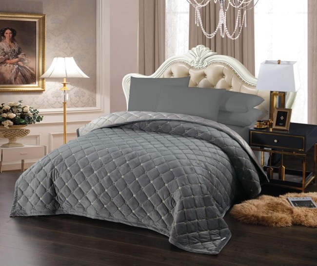 Покрывало Велюровое Н POVH011 Темно-серый Покрывало Велюровое Н POVH011 Темно-серый