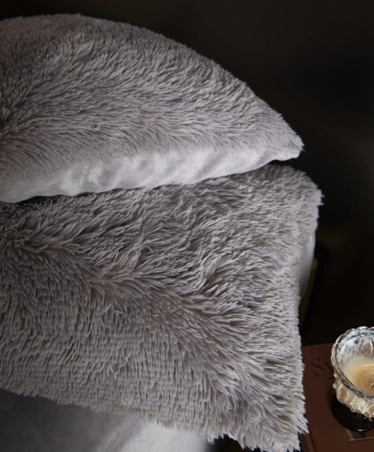 Меховой КПБ Mency Однотонный MMENO004