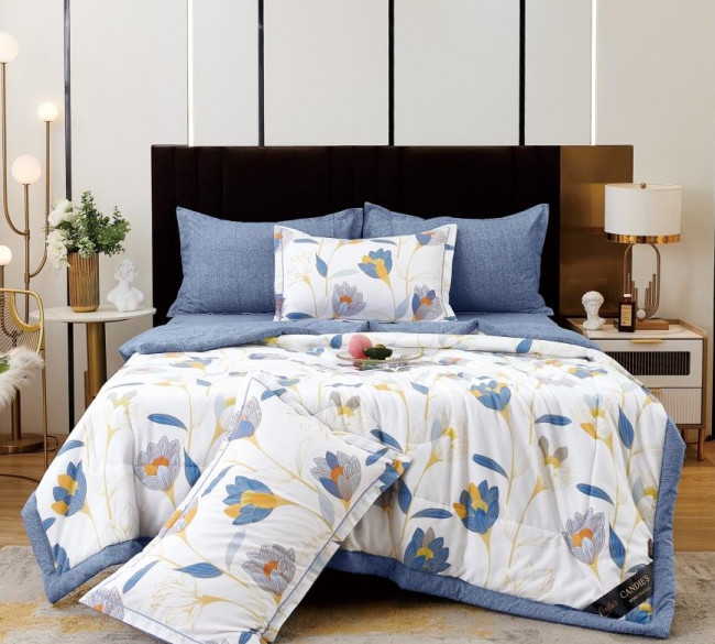 Одеяло Candie’s Cotton с простыней на резинке по кругу и наволочками ODCANCR04 Одеяло Candie’s Cotton с простыней на резинке по кругу и наволочками ODCANCR04