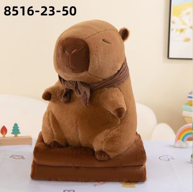 Плед с игрушкой Капибара 8516-23 Плед с игрушкой Капибара 8516-23