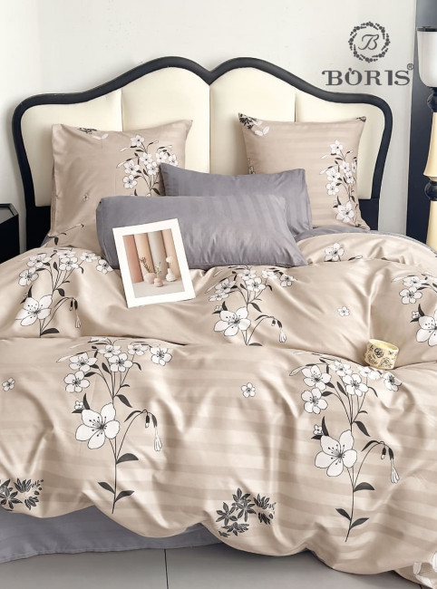 Одеяло Boris с простыней и наволочками Двухсторонний Страйп-сатин ODBORDSS019