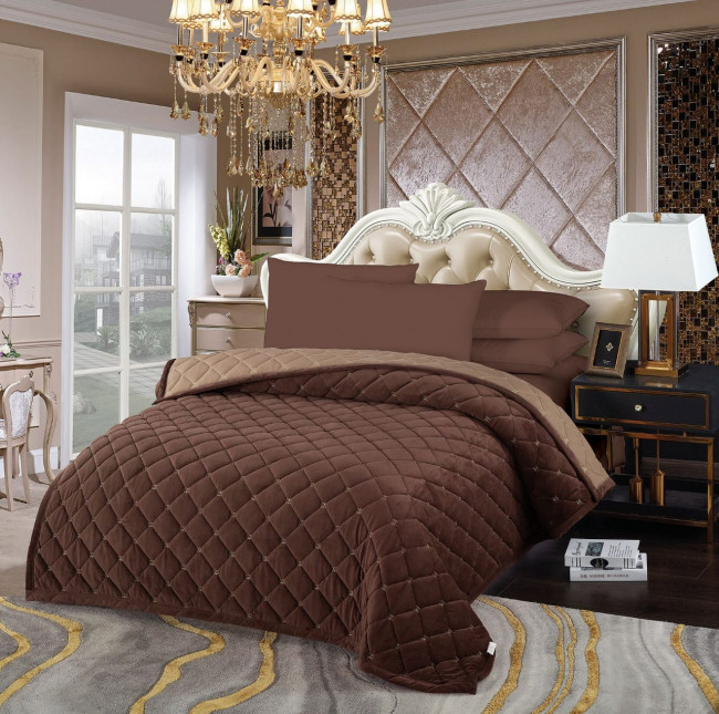 Покрывало Шанель цвет Шоколад POKARSH13