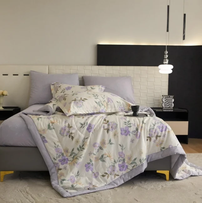 Одеяло Mency Cotton с простыней на резинке и навлочками ODMENCR07