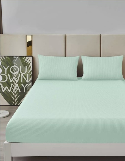 Простыня на резинке Мерцана Страйп-сатин с наволочками 50х70 см MERCSSN08 (Ментол) Простыня на резинке Мерцана Страйп-сатин с наволочками 50х70 см MERCSSN08 (Ментол)