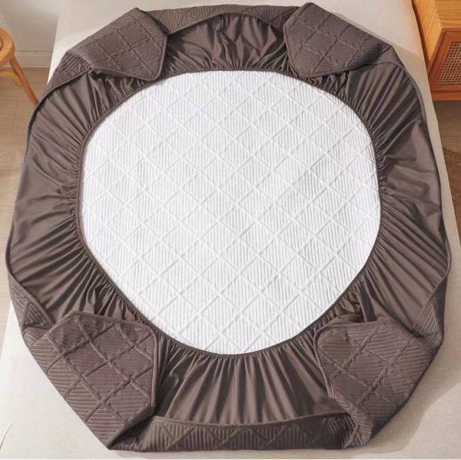 Наматрасник Mency стеганый с бортом без наволочек NAMSR06 (Шоколадный) Наматрасник Mency стеганый с бортом без наволочек NAMSR06 (Шоколадный)