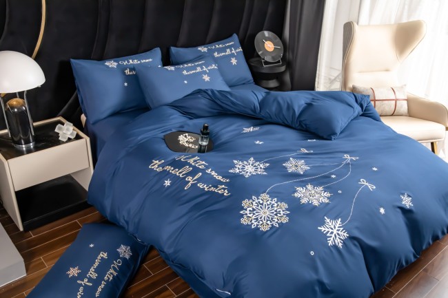 КПБ Rus Bella однотонный с вышивкой в коробке RUBB021