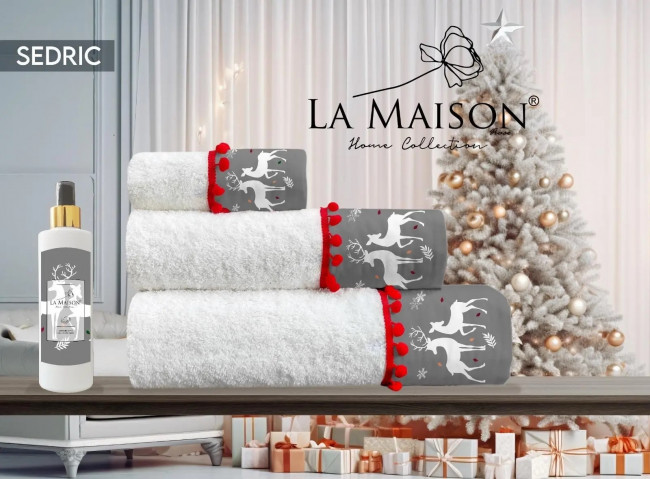 Набор полотенец с вышивкой La Maison Aroma  POLAMA