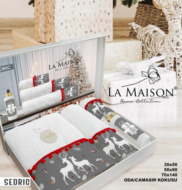 Набор полотенец с вышивкой La Maison Aroma  POLAMA