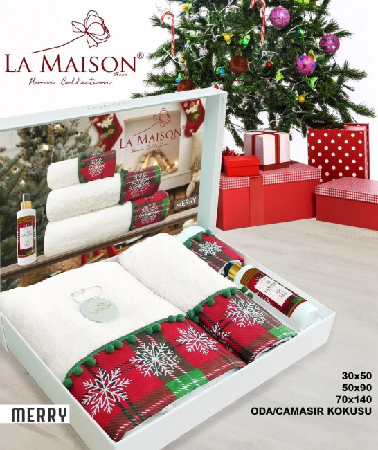 Набор полотенец с вышивкой La Maison Aroma  POLAMA