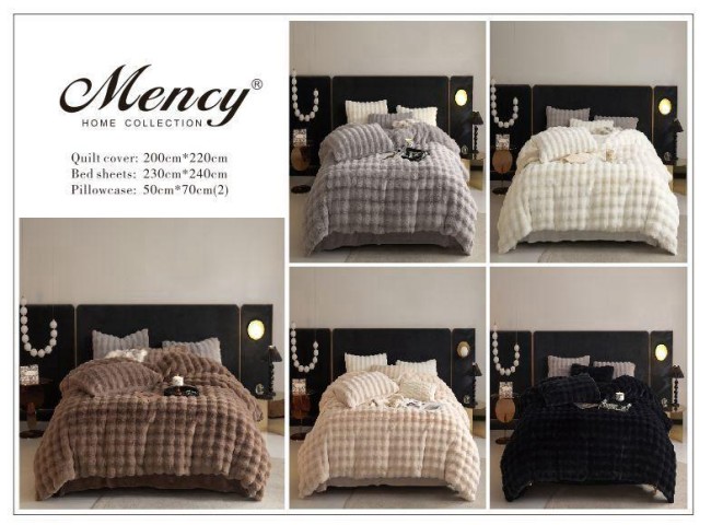 Меховой КПБ Mency Кубик MMENK03 цвет Каппучино