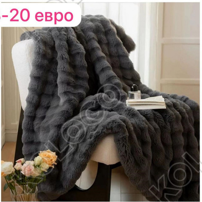 Покрывало меховое Евро Koloco 16-338