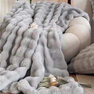 Покрывало меховое Евро Koloco 16-338