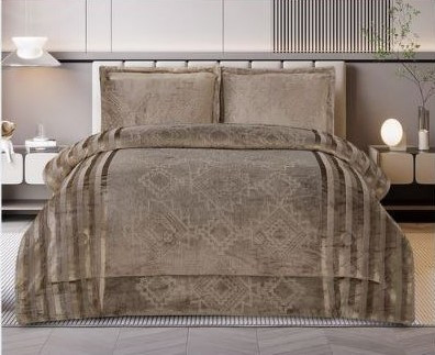 Покрывало велюровое  с наволочками Koloco 162-9