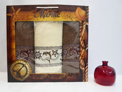 Набор полотенец DNZ GULCAN Мarine 3 пр. AKGULB3-22