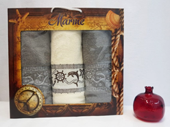 Набор полотенец DNZ GULCAN Мarine 3 пр. AKGULB3-22