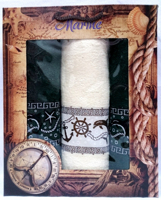 Набор полотенец DNZ GULCAN Мarine 3 пр. AKGULB3-22