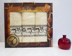 Набор полотенец DNZ GULCAN Мarine 3 пр. AKGULB3-22