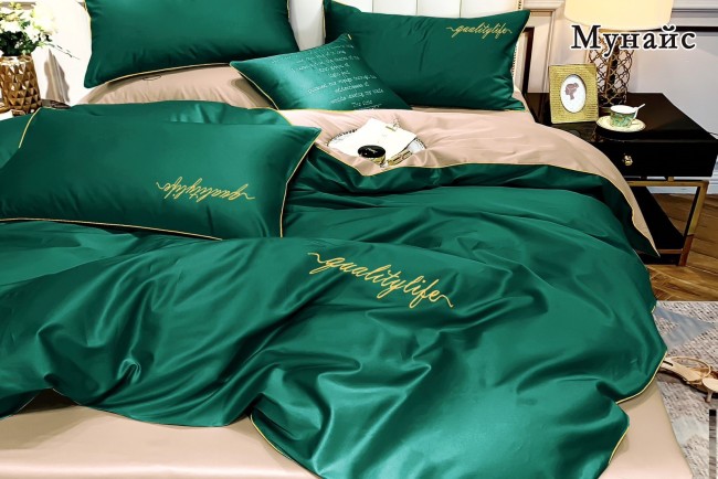 КПБ Alanna Мунайс однотонный с вышивкой ALAMUOV12