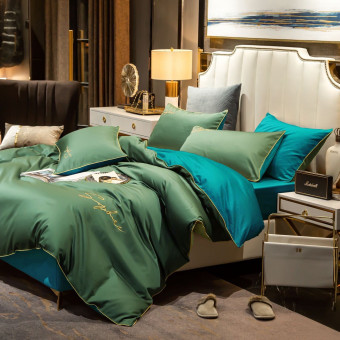 КПБ Mency однотонный с вышивкой MENO031 КПБ Mency однотонный с вышивкой MENO031