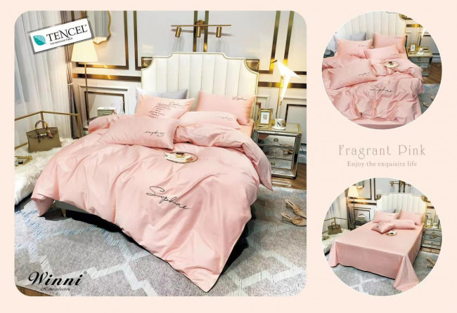 КПБ Mency Winni однотонный с вышивкой в коробке MENWOVB04 КПБ Mency Winni однотонный с вышивкой в коробке MENWOVB04