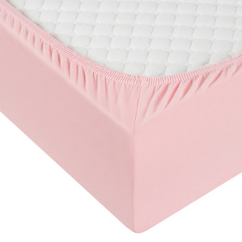 Простыня трикотажная на резинке Мерцана (Розовый) MERC10 Простыня трикотажная на резинке Мерцана (Розовый) MERC10