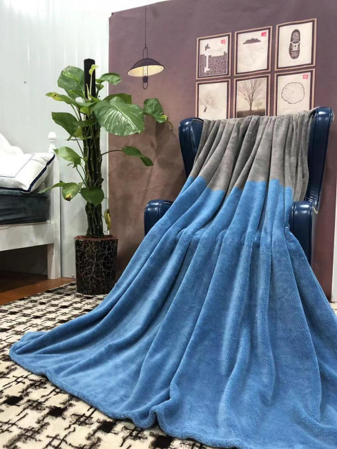 Плед плюшевый Двухцветный PLDV (B080)