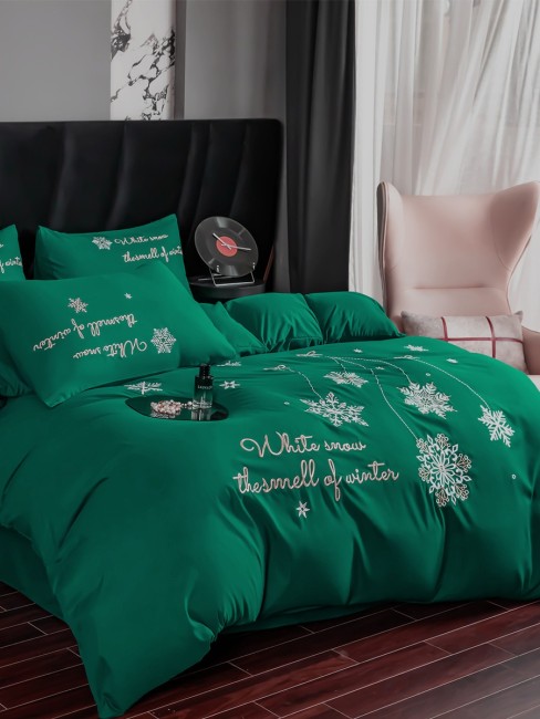 КПБ Rus Bella однотонный с вышивкой в коробке RUBB022