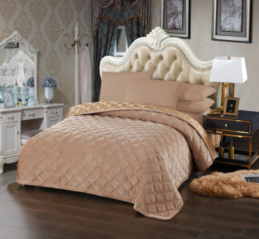 Покрывало Ромб цвет Капучино POKARR05 Покрывало Ромб цвет Капучино POKARR05