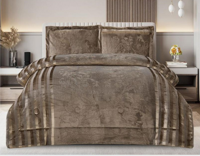 Покрывало велюровое  с наволочками Koloco 162-7