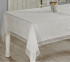 Скатерть EVDY KDK с гипюром квадратная 160x160 см