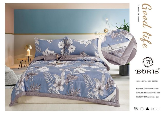 Одеяло Boris с простыней и наволочками ODBORN057