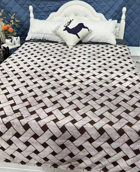 Плед плюшевый ПЛЕТЕНКА B046 Плед плюшевый ПЛЕТЕНКА B046