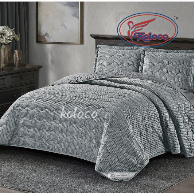 Покрывало c наволочками велюровое KOLOCO 518-20